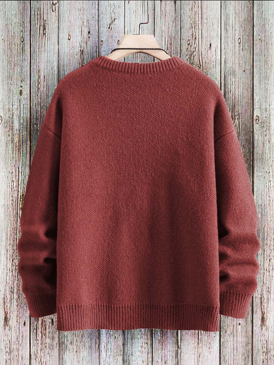 EliCat - Adorable Cat Print Sweater for Ultimate Comfort