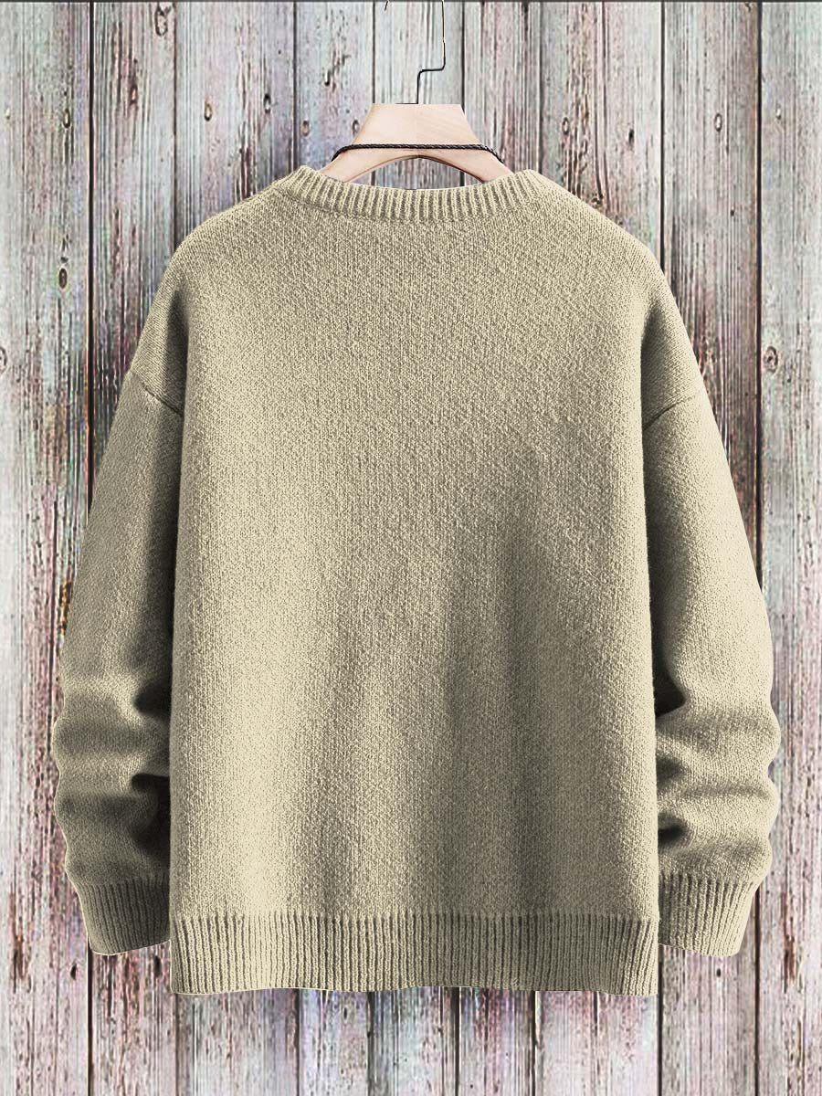 EliCat - Adorable Cat Print Sweater for Ultimate Comfort