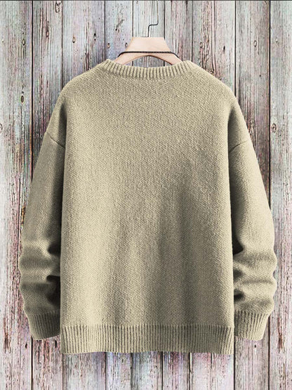 EliCat - Adorable Cat Print Sweater for Ultimate Comfort