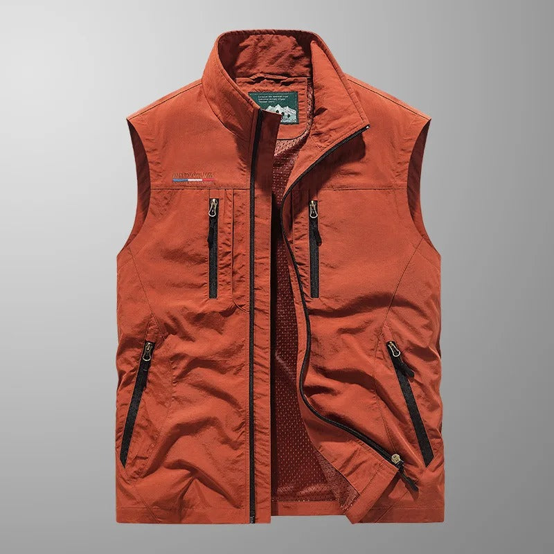 Connor – Lightweight Cargo Vest Featuring Multiple Pockets for Breathability