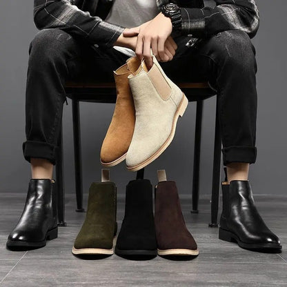Noah | Suede Chelsea Ankle Boots
